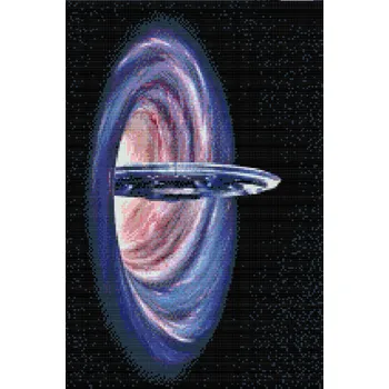 Diamantové malování Diamantové malování - Červí díra Velikost: 40x60cm, Rámování: Pouze srolované plátno, Diamanty: Čtvercové