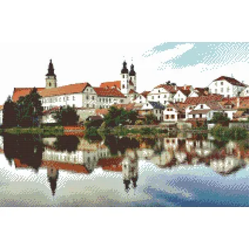 Diamantové malování - Telč Velikost: 40x60cm, Rámování: Pouze srolované plátno, Diamanty: Kulaté