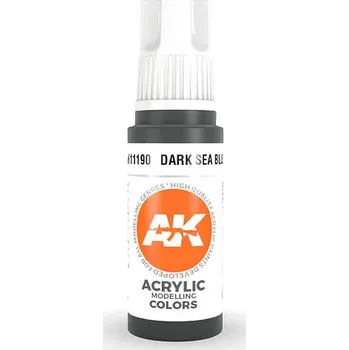 Modelářská barva AK Interactive: General Series - Dark Sea Blue 17ml