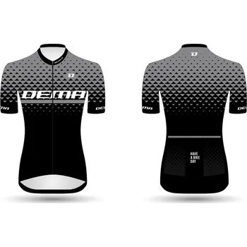 cyklistický dres Cyklistický dres pánsky DEMA black/gray XXL (Cyklistický dres pánsky DEMA black/gray XXL)