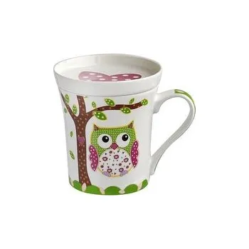 HRNEK "SOVA" S ODKLÁDACÍM TÁCKEM NA ČAJ, 270ML