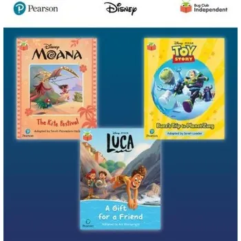 Cizí jazyk Pearson Bug Club Disney Year 1 Pack B, including decodable phonics readers for phase 5: Moana: The Kite Festival, Toy Story: Buzz's Trip to Planet Zur - Loader, Sarah