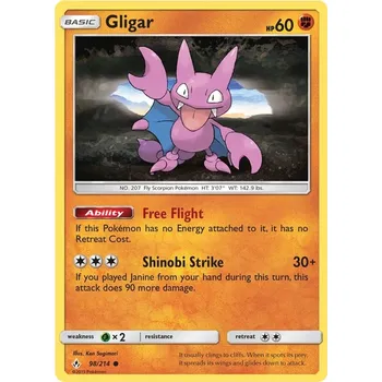 Sběratelská karetní hra Gligar 098/214 - Unbroken Bonds Typ karty: Non-Holo