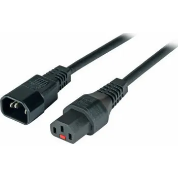 Napájecí kabel Napájecí kabel EFB EFB Kaltgeräteverl. C14 180°-C13 180°,zámek IEC,3,0m,3x1,00mm