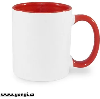 S02 - Hrneček bílý a červený uvnitř