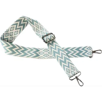 Kabelka Piazza Italia Popruh na kabelku / ledvinku - modro-bílý se stříbrným kováním