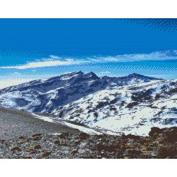 Diamantové malování Diamantové malování - Hora Mulhácen v Sierra Nevada, Španělsko Velikost: 40x50cm, Rámování: Pouze srolované plátno, Diamanty: Čtvercové