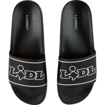 Pánské pantofle Ostatní Značky Pantofle LIDL černo-bílé Velikost: 44