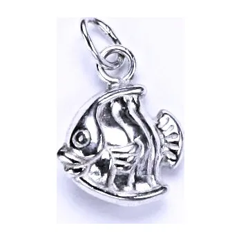 Přívěsek Stříbrný přívěsek 3D mořská rybka - P728 (Stříbrný přívěsek rybička)