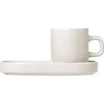 Sada 2 hrnků s podtácky na espresso Mio krémová Blomus