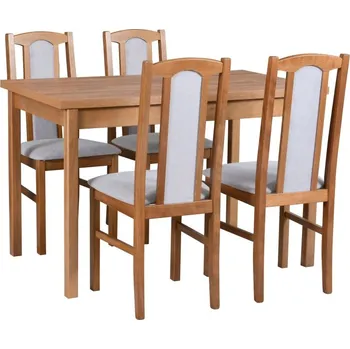 Jídelní set Jídelní set 4+1 Alan Vyberte Tkaninu:: Tkanina 8, Vyberte Moření:: Deska grafit, ostatní bílé