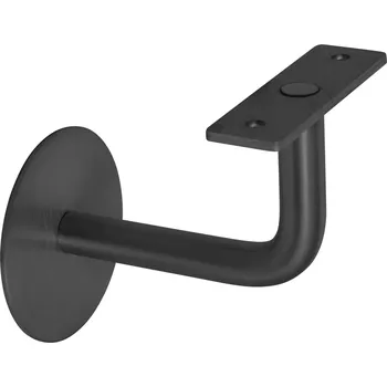 Zábradlí LR - DRŽÁK ZÁBRADLÍ s rovnou plochou 60/76 BS - Černá matná