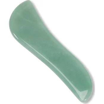 Masážní příslušenství Masážní kámen NonDolens® Gua Sha ve tvaru S - Aventurín 11 x 3 cm