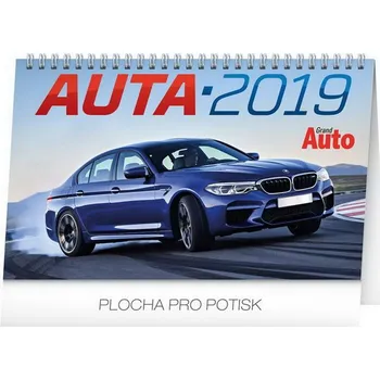 Kalendář PRESCO GROUP Stolní kalendář Auta 2019