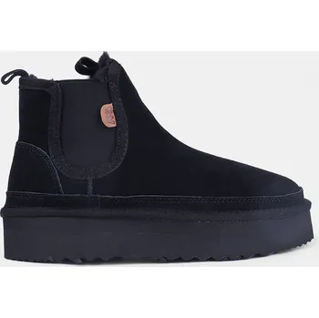 Dámská zimní obuv Baťa dámské kožené chunky válenky weinbrenner černé, vel. 39