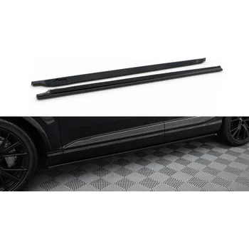 PC tuning Maxton Design difuzory pod boční prahy ver.2 pro Audi SQ7 Mk2, černý lesklý plast ABS