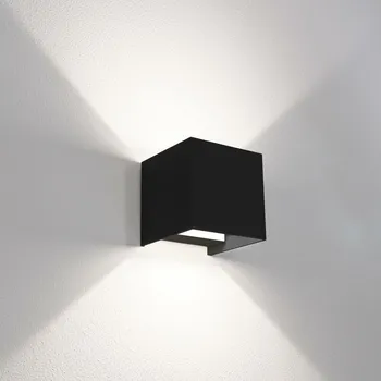 Venkovní osvětlení CENTURY Venkovní nástěnné LED svítidlo up/down QUADRATO černá 10W 3000/4000/6500K IP65