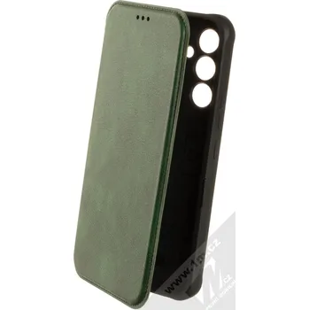 Pouzdro na mobilní telefon 1Mcz Razther Book flipové pouzdro pro Samsung Galaxy A54 5G tmavě zelená (dark green)