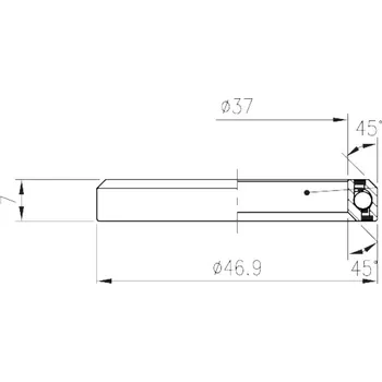 Hlavové složení Ložisko FSA No.54 ACB MR137 45x45 1-1/4" 10041