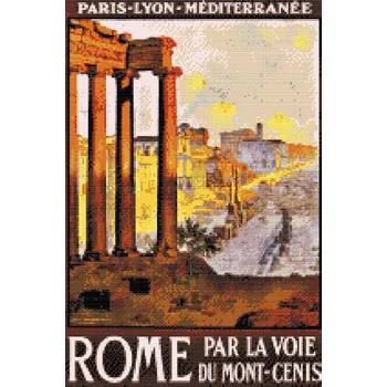 Diamantové malování Diamantové malování - Vintage Řím Velikost: 40x60cm, Rámování: Pouze srolované plátno, Diamanty: Kulaté