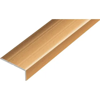 přechodová lišta ACARA AP5 schodová lišta samolepící, hliník + fólie buk, 10 mm, 2,7 m AAHAF B251110-SK