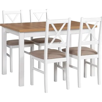 Jídelní set Jídelní set 4+1 Václav Vyberte Tkaninu:: Tkanina 13, Vyberte Moření:: Komplet bílé