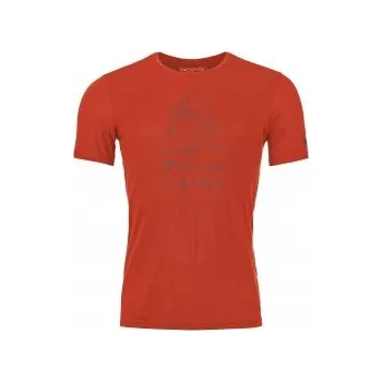 Pánské tričko Ortovox 150 Cool Mtn Protector T-shirt M cengia rossa M; Červená triko + DÁREK DLE VÝBĚRU!