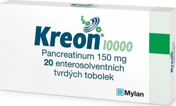 Lék na žaludek, slinivku a játra Kreon 10000 150 mg 20 tob.