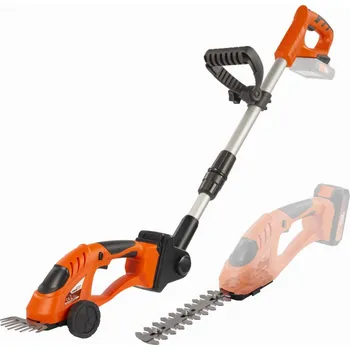 Nůžky na trávu Powerplus AKU plotostřih/zastřihovač trávníků 20V s tel. rukojetí (bez AKU)