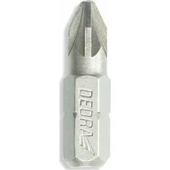 Bit Dedra Pozidriv PZ1x25mm šroubovací bity, 10ks plastová krabička (18A01PZ10-10)