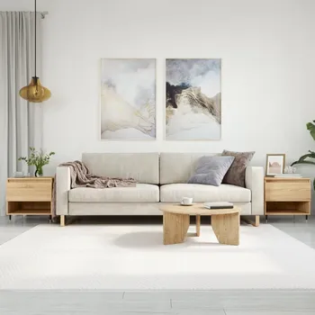 Konferenční stolek vidaXL Konferenční stolky 2 ks 50x46x50 cm kompozitní dřevo [830893] Barva: dub sonoma