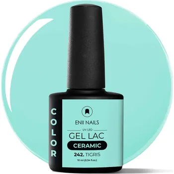 Lak na nehty ENII NAILS Gel lak Ceramic 242 Tigris - gelový lak bez HEMA, 10 ml