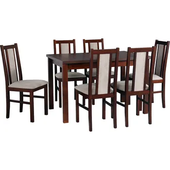 Jídelní set Jídelní set 6+1 Jonáš Vyberte Tkaninu:: Tkanina 6, Vyberte Moření:: Komplet sonoma