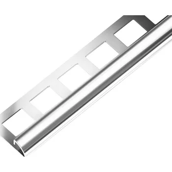 Podlahová lišta ACARA SP12 ukončovací lišta C, nerez V2A superlesk, 8 mm, 3 m AAEOL 80/3