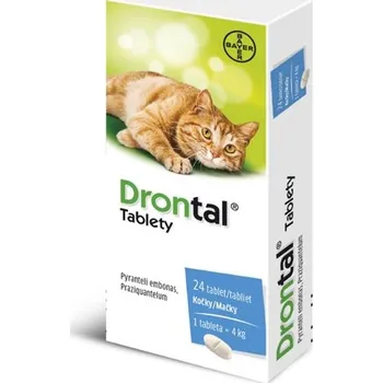 Bayer Drontal pro kočky a koťata, 24 tbl.