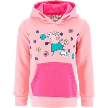 Dívčí mikina Peppa Pig světle růžová dívčí mikina Velikost: 116