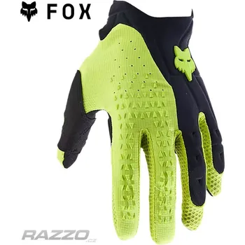 Moto oblečení MX rukavice FOX Pawtector Glove Black Yellow 2024 12 - XXL