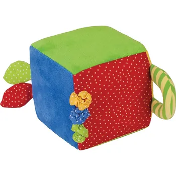 Hračka Bigjigs Baby Textilní aktivní kostka