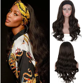 Paruka Tmavě čokoládová paruka Rose s čelenkou