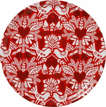 Kulatý servírovací tác Winter Bird d38, Klippan Švédsko