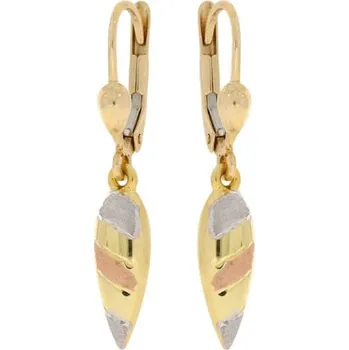 Náušnice Visací tříbarevné náušnice