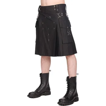 Dámská sukně kilt pánský BLACK PISTOL - Denim - Black - XL