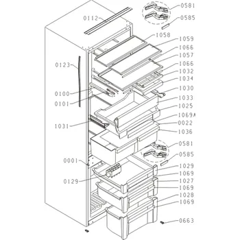 Příslušenství pro lednici Gorenje 328337 originální zásuvka na zeleninu