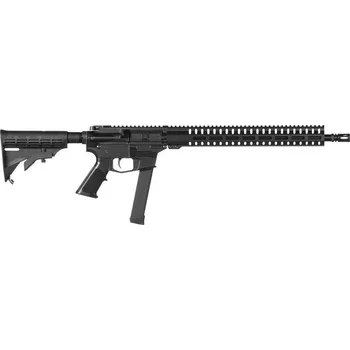 Airsoftová zbraň CMMG Puška sam. CMMG, Model: MkGs, Ráže: 9mm Luger, hl.: 16", na Glock zásobníky, černá