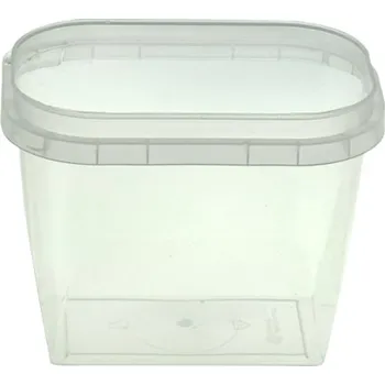 Jednorázové nádobí Vanička zámková PP 450ml DL005, 117x78x93mm transparentní - 350 ks