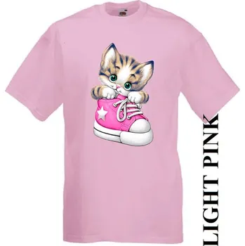 detske-levne-bavlnene-tricko-potisk-kote-bota Barva: Pink - růžová, velikost: 140