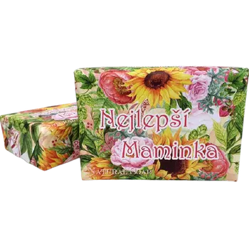 Koupelová kosmetika Soap Luxusní přírodní mýdlo s vůní v dekorovaném obalu, Nejlepší Maminka - 200 g