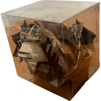 Sada dřevěných ozdob - dřevěné hvězdičky z kůry - 36ks