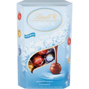 Bonboniéra Lindt LINDOR Assorted Light Blue 337 g