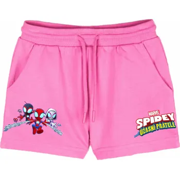 Dívčí kraťasy Dívčí růžové kraťasy Spidey a jeho úžasné přátelé Velikost: 164 - 13/14let
